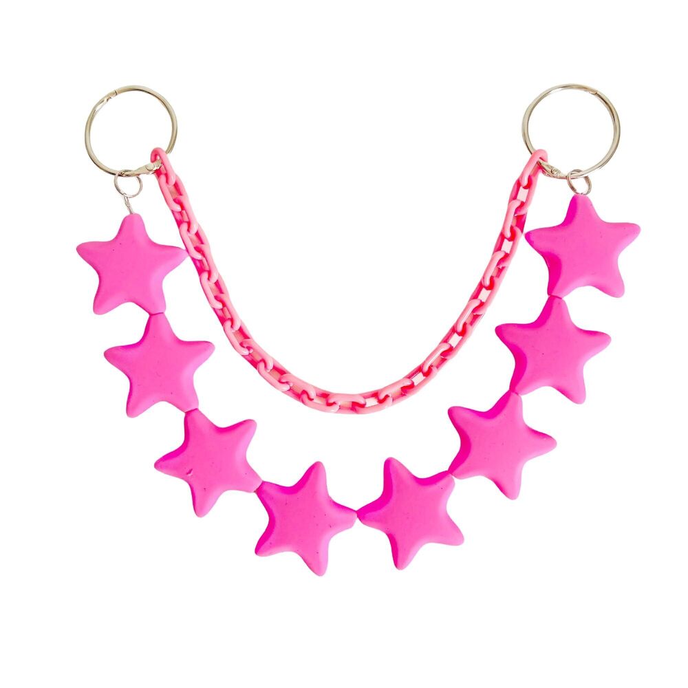 7216 Beaded Star Chain Charms for Bogg Bag Accessories Rubber Beach Bag